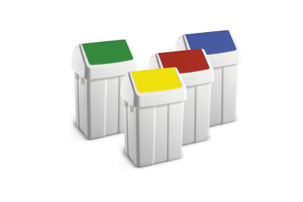 WFB-0012-070 | POUBELLE AVEC COUVERCLE BASCULANT 12L 250X200X400MM