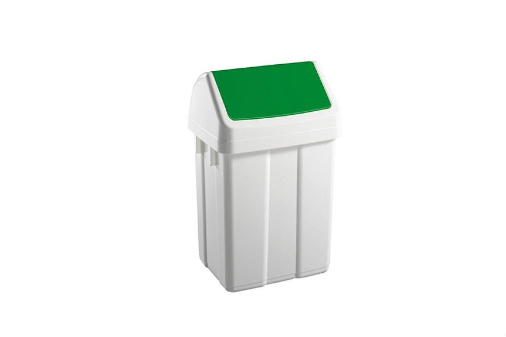 WFB-0025-040 | POUBELLE AVEC COUVERCLE BASCULANT 25L 330X270X520MM