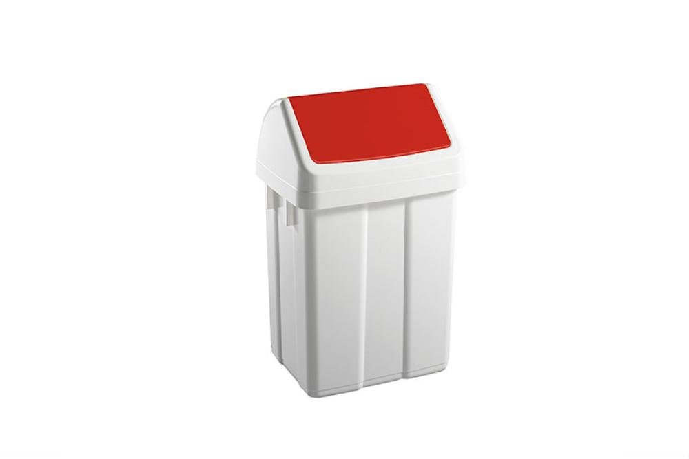 WFB-0025-070 | POUBELLE AVEC COUVERCLE BASCULANT 25L 330X270X520MM