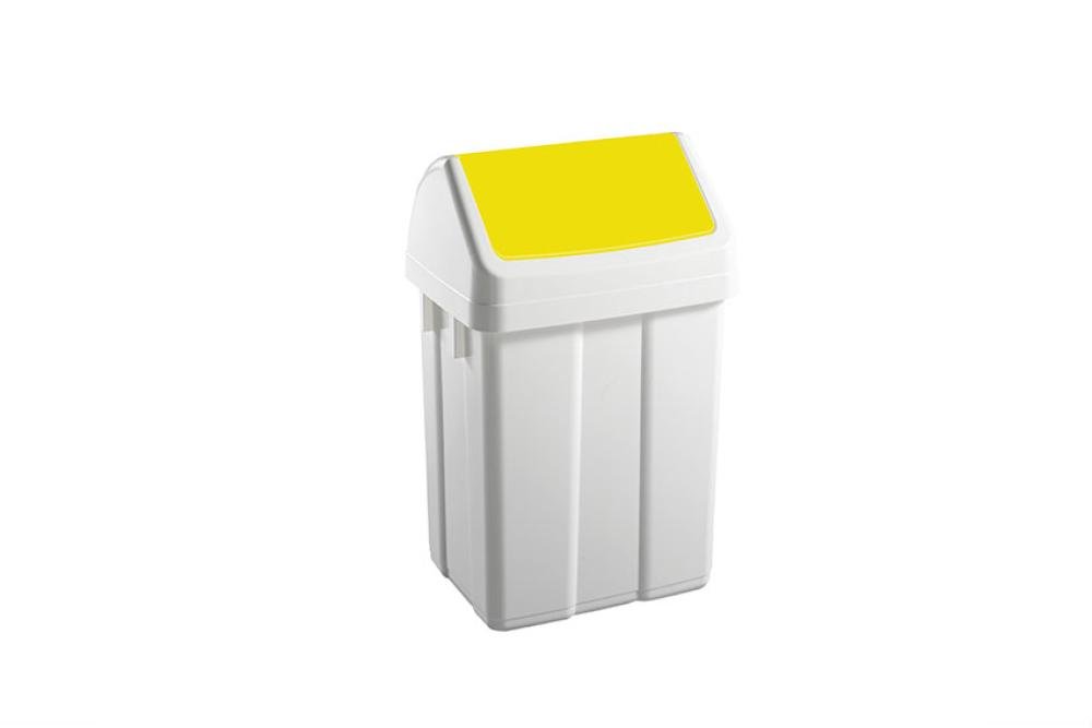 WFB-0025-080 | POUBELLE AVEC COUVERCLE BASCULANT 25L 330X270X520MM