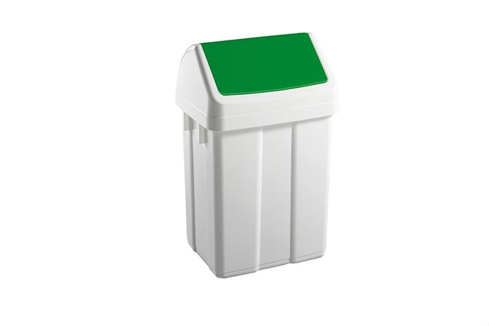 WFB-0050-040 | POUBELLE AVEC COUVERCLE BASCULANT 50L 400X320X660MM
