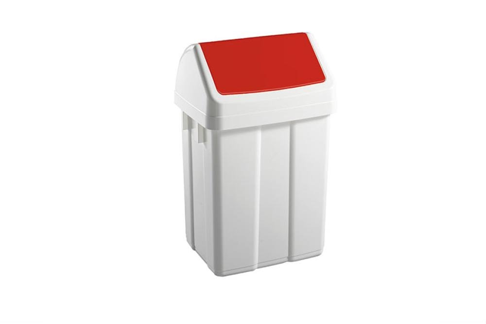 WFB-0050-070 | POUBELLE AVEC COUVERCLE BASCULANT 50L 400X320X660MM