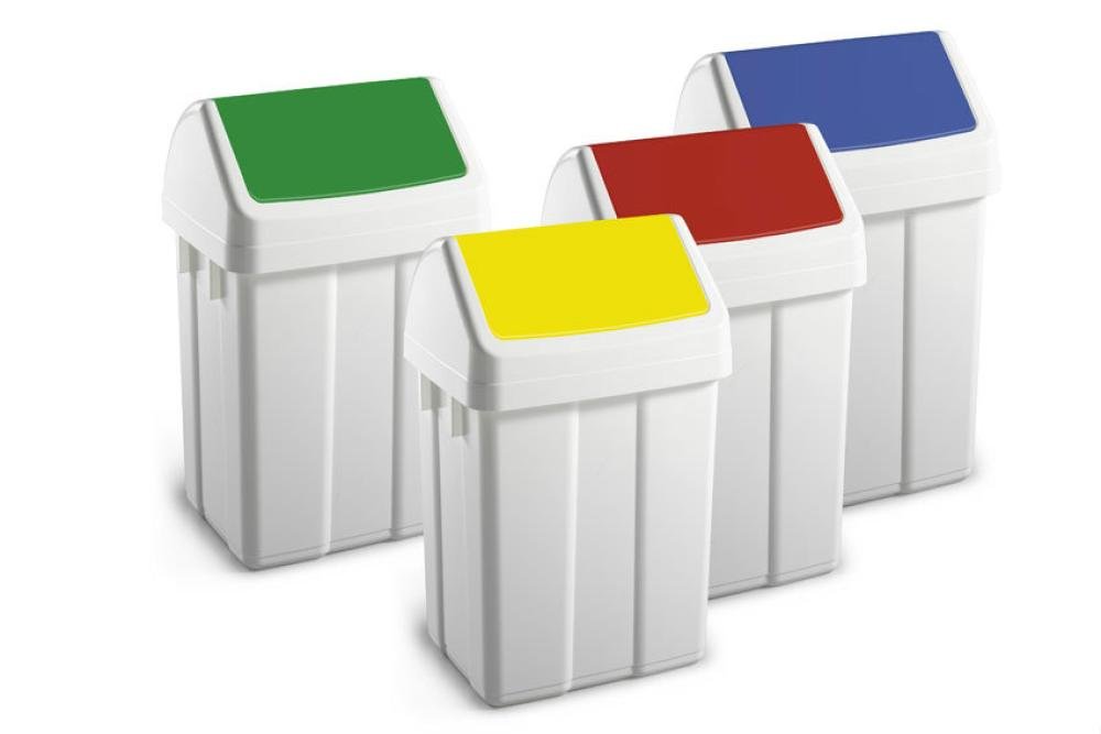 WFB-0050-070 | POUBELLE AVEC COUVERCLE BASCULANT 50L 400X320X660MM