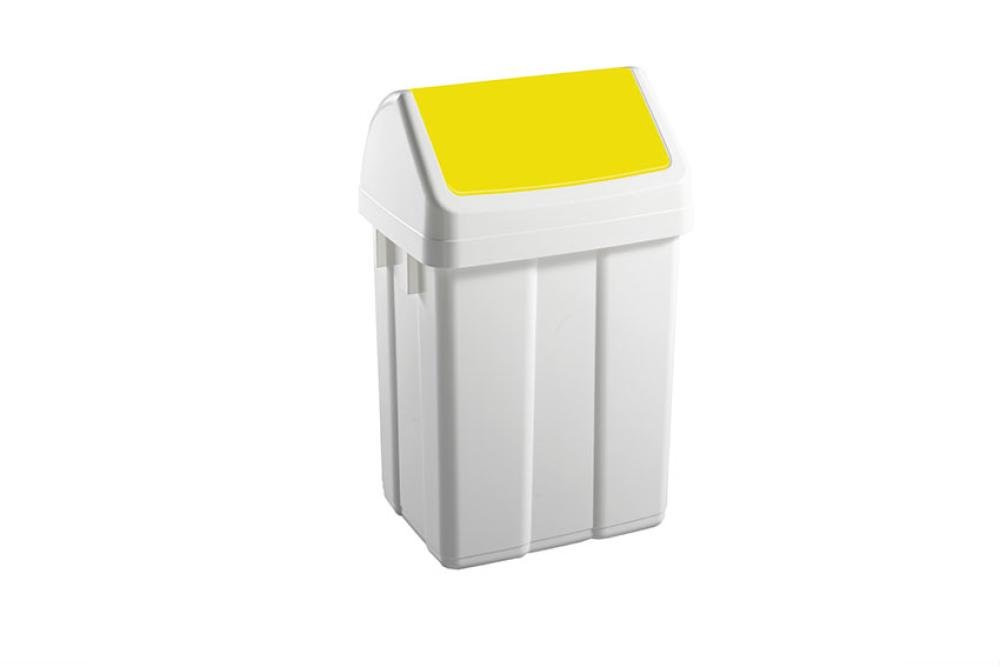 WFB-0050-080 | POUBELLE AVEC COUVERCLE BASCULANT 50L 400X320X660MM