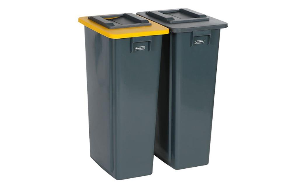 WSB-0090-050 | COLLECTEUR DE DÉCHETS RECTANGULAIRE 80L 320X460X762MM