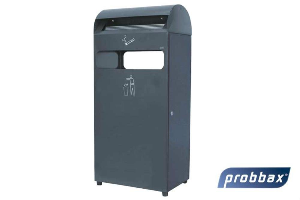 ATF-4104-022 | CENDRIER SUR PIED 4.7 L + POUBELLE 48 L 480 X 250 X 990 CM