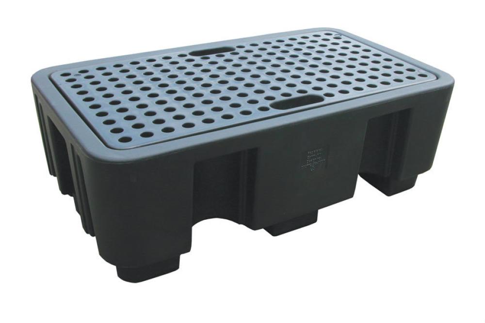 REJ-1001-020 | PALETTE DE RETENTION POUR 2 FUTS 250 L - AVEC CAILLEBOTIS -PAS POUR DE/AT
