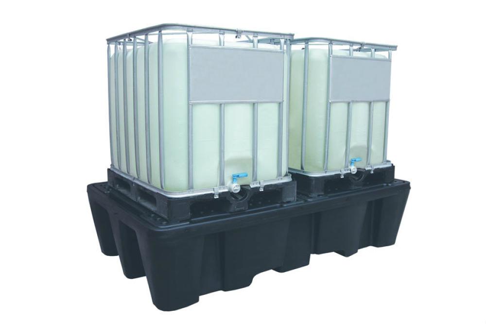 REJ-2102-020 | BAC POUR 2 IBC - 1130 L AVEC CAILLEBOTIS - UNIQUEMENT POUR DE/AT