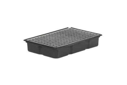 REK-0011-020 | BAC DE RETENTION 600X400MM - 16 L PE - AVEC PLATFORME ZINGUEE