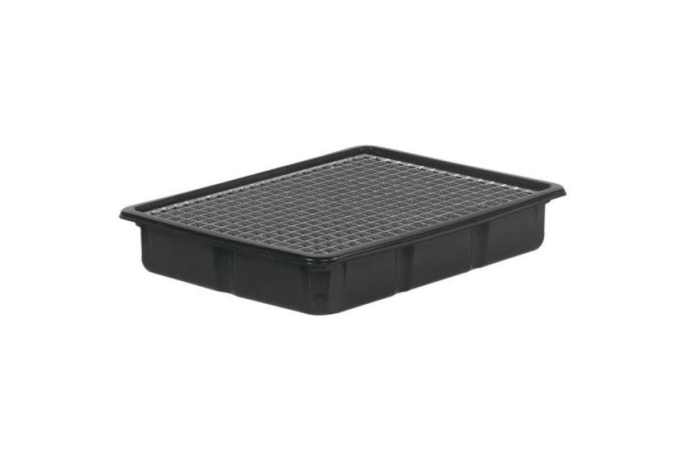REK-0012-020 | BAC DE RETENTION 800X600MM - 41 L PE - AVEC PLATFORME ZINGUEE