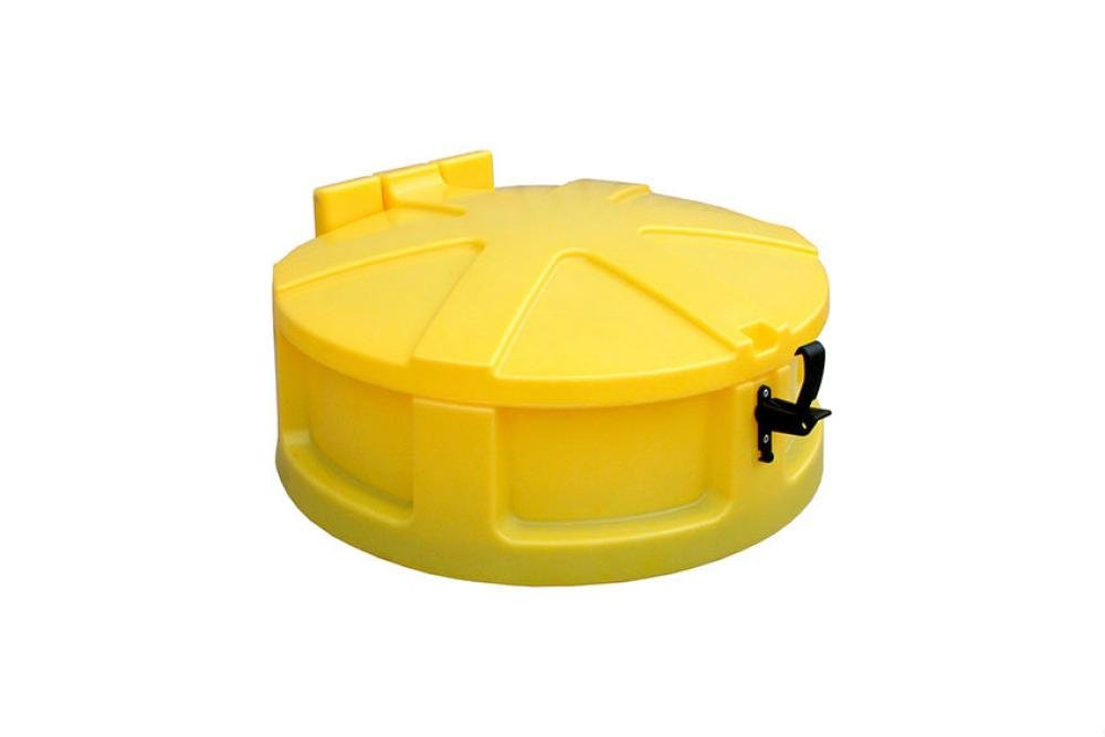 REJ-8000-080 | ENTONNOIR POUR FUT 220L JAUNE - AVEC COUVERCLE