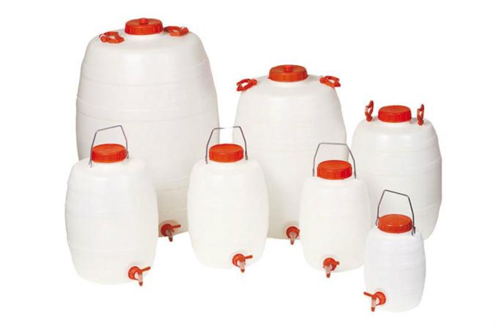 JCW-2025-010 | BARIL POUR LIQUIDES - 25L - AVEC ROBINET HXØ: 440X320MM