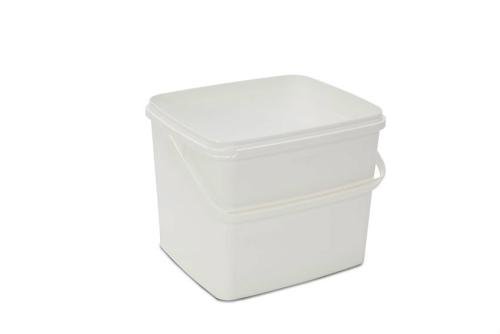 SBP-6109-010 | SEAU RECTANGULAIRE - 10,9L AVEC SUPPORT PLASTIQUE - SANS COUVERCLE