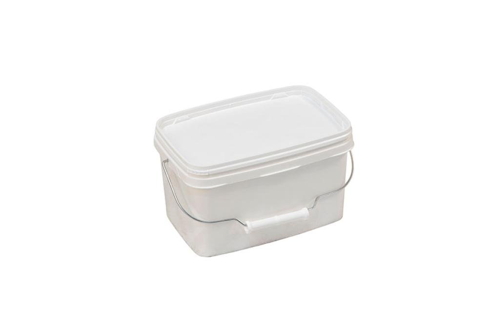 SBM-6736-010 | SEAU RECTANGULAIRE - 3,6 L AVEC ANSE METALLIQUE - SANS COUVERCLE