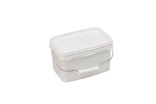SBM-6736-010 | SEAU RECTANGULAIRE - 3,6 L AVEC ANSE METALLIQUE - SANS COUVERCLE
