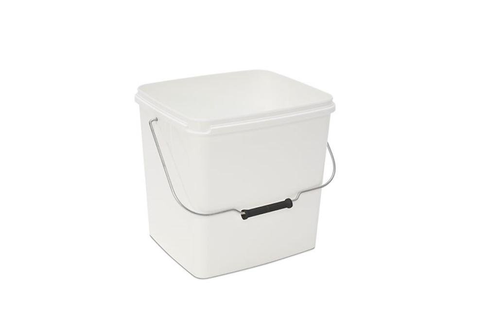 SBM-0846-010 | SEAU RECTANGULAIRE - 13,1 L ANSE METALL. - SANS COUVERCLE