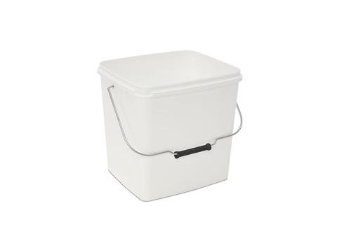SBM-0846-010 | SEAU RECTANGULAIRE - 13,1 L ANSE METALL. - SANS COUVERCLE