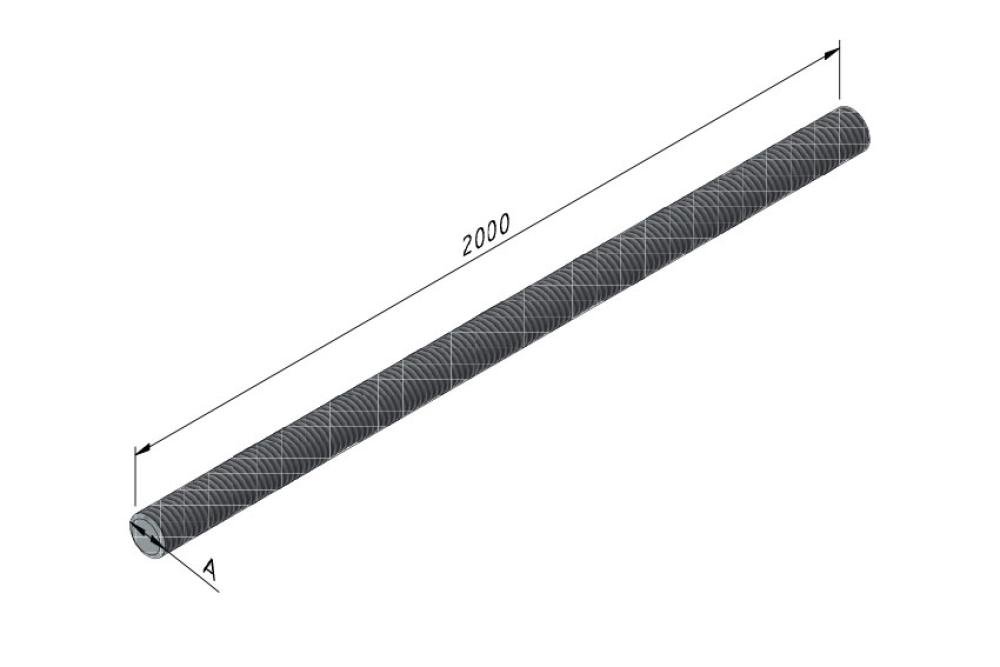 CSS-8920-000 | DRAADSTANG DIN 975 - M10 ELEKTROLYTISCH VERZINKT - 2MTR/LNG