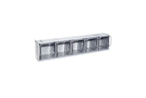 CRB-0002-050 | BLOC-TIROIRS BASCULANTS - 600X133X132MM 5 GODETS - SERIE CRYSTAL BOX