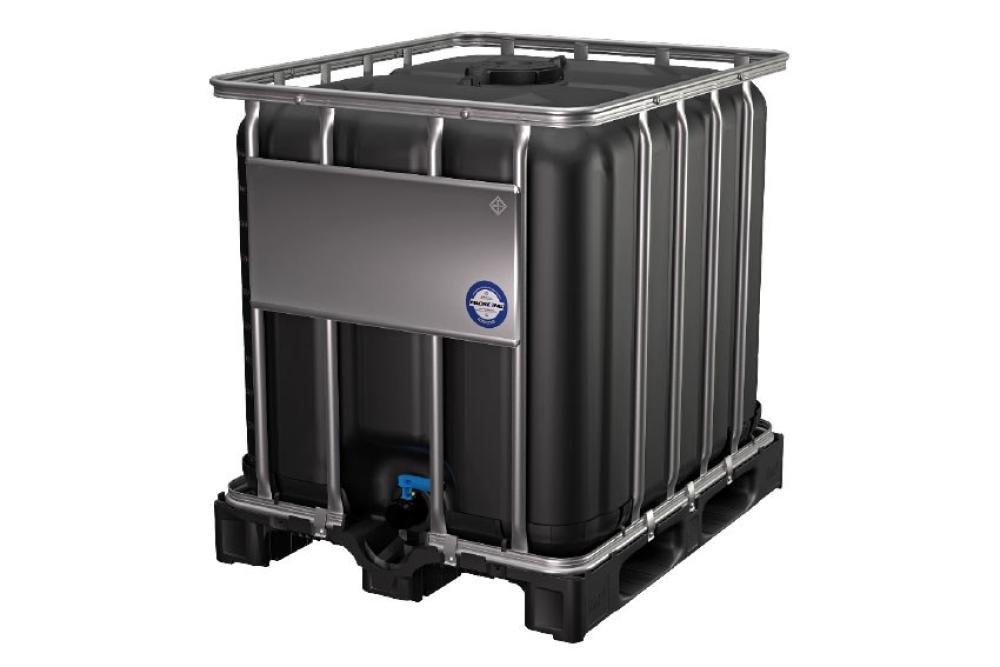 IBC-1060-020 | IBC CONTAINER UV-1000L- 1200X1000X1175MM NIET UN - KUNSTST PALLET - VULOP. Ø225MM