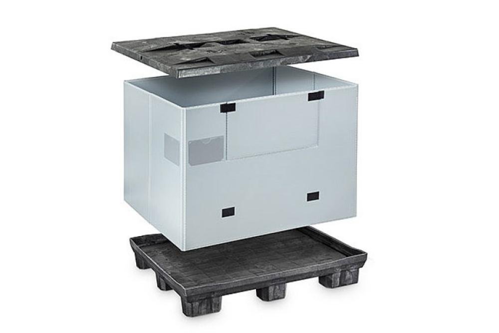 SLB-1000-050 | SLEEVE BOX 1210X1010X990MM 9 POTEN - MET KLAPDEUR