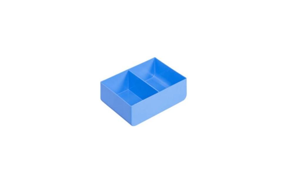 STR-1402-060 | MODULAIR INZETBAKJE - LADES EN KASTEN 153X111X52MM - 2 VAKKEN - AFGEROND