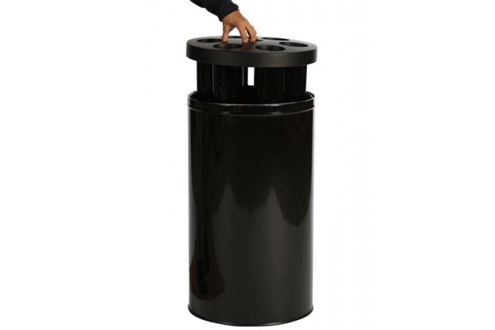 CPC-0001-020 | BEKER AFVALTON 40L METAAL  + LEPEL OPVANGBAK