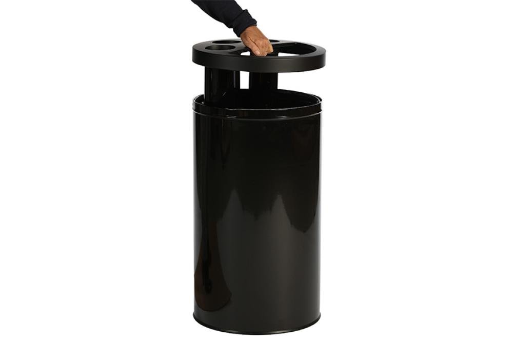 CPC-0002-020 | POUBELLE COMBINÉE 40L MÉTAL GOBELETS + DÉCHETS GÉNÉRAUX
