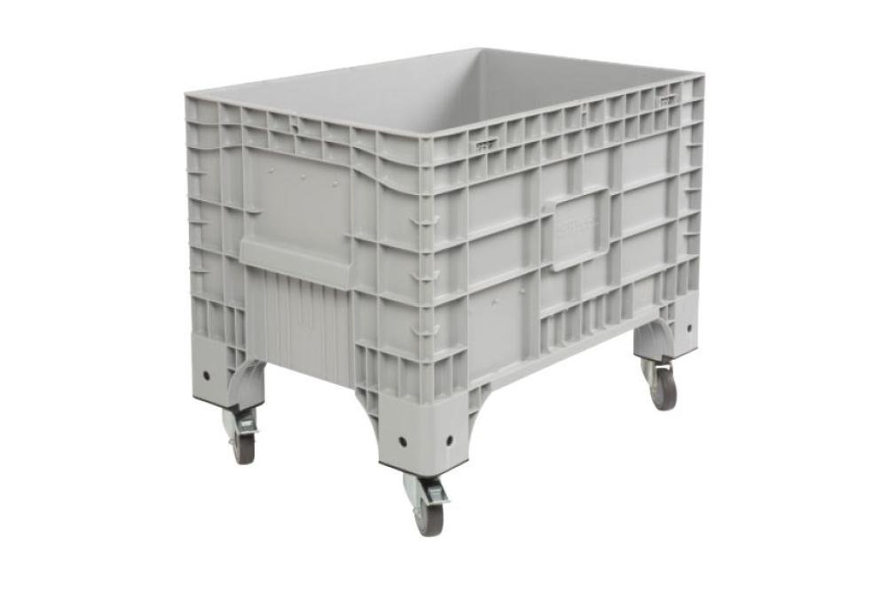 VBC-2101-050 | CAISSE-PALETTE 1040X640X790MM 4 ROUES - 2 FREINÉES SUR LE PETIT CÔTÉ