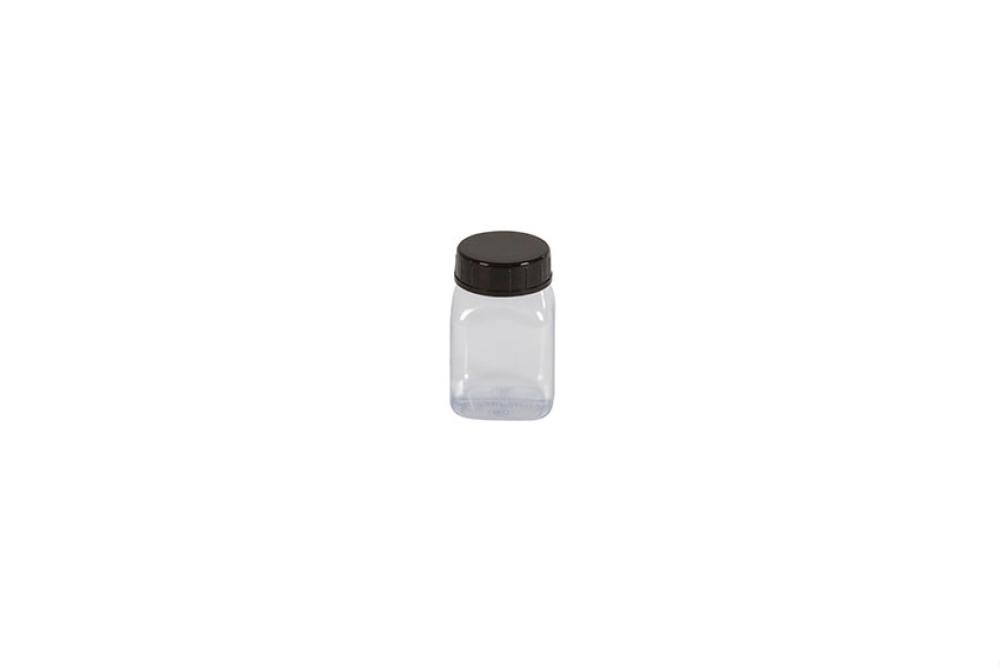 KPV-0050-990 | VIERKANTE POT MET WIJDE OPENING - 50ML SERIE 310 PVC/PETG