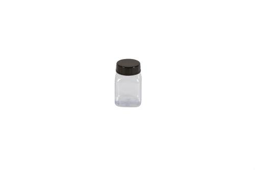 KPV-0050-990 | VIERKANTE POT MET WIJDE OPENING - 50ML SERIE 310 PVC/PETG