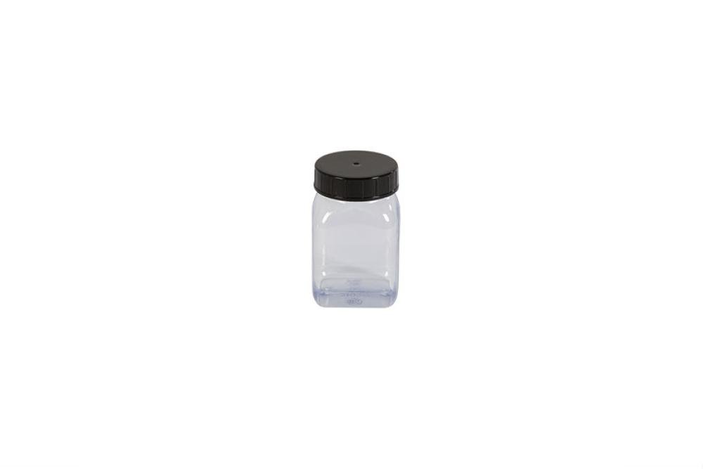 KPV-0100-990 | POT CARRE A LARGE OUVERTURE - 100ML SERIE 310 PVC/PETG