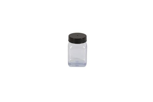 KPV-0100-990 | VIERKANTE POT MET WIJDE OPENING - 100ML SERIE 310 PVC/PETG