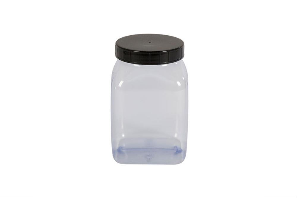 KPV-1000-990 | POT CARRE A LARGE OUVERTURE - 1000ML SERIE 310 PVC/PETG