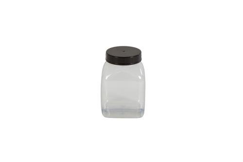 KPV-0300-990 | VIERKANTE POT MET WIJDE OPENING - 300ML SERIE 310 PVC/PETG