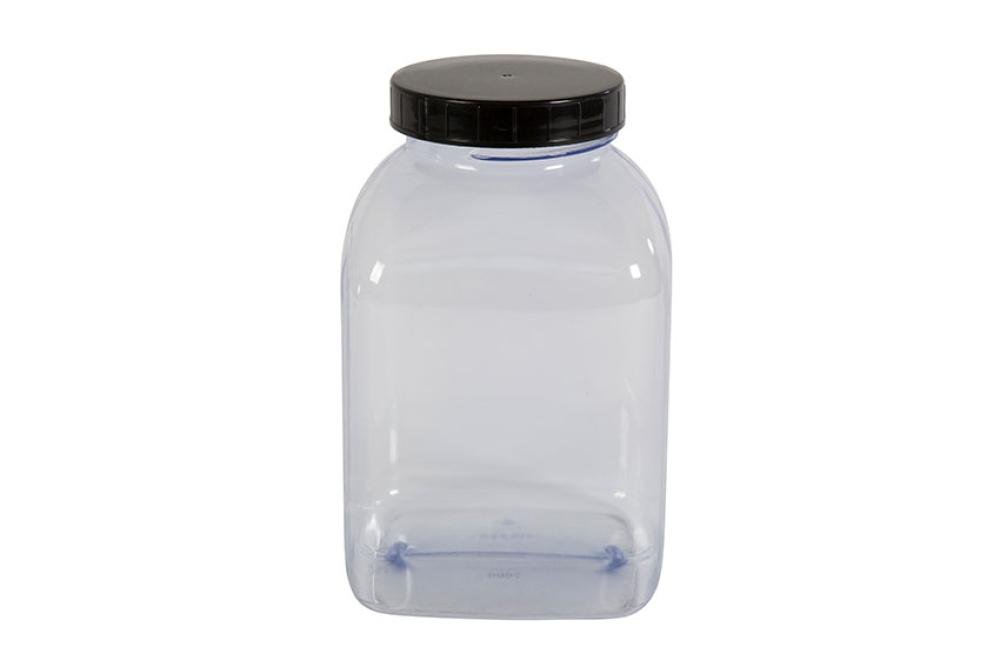 KPV-2000-990 | VIERKANTE POT WIJDE OPENING - 2000ML SERIE 310 PVC/PETG
