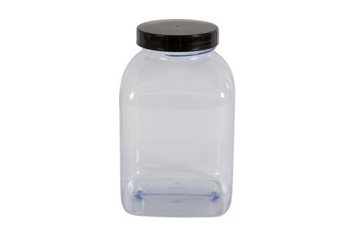 KPV-2000-990 | VIERKANTE POT WIJDE OPENING - 2000ML SERIE 310 PVC/PETG
