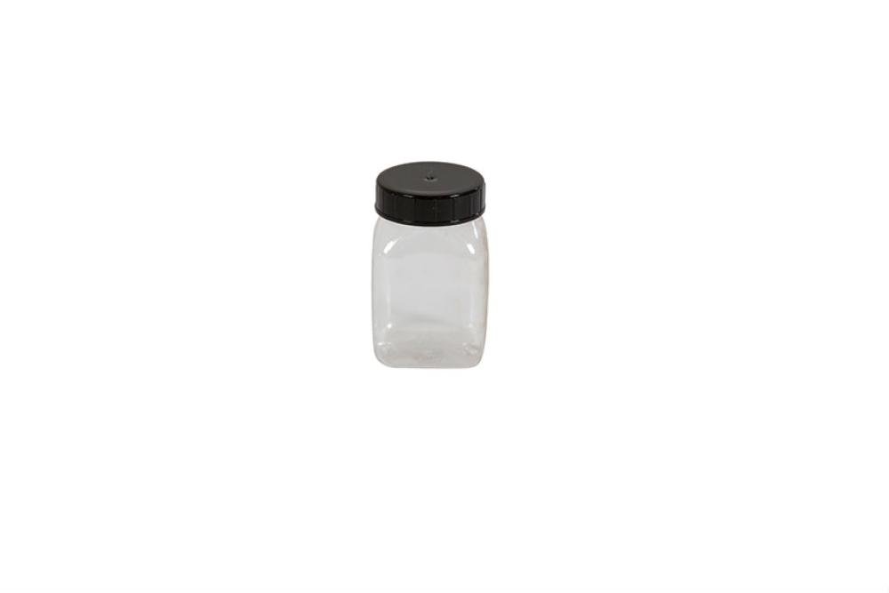 KPE-0100-990 | POT CARRE A LARGE OUVERTURE - 100ML SERIE 310 PVC/PETG