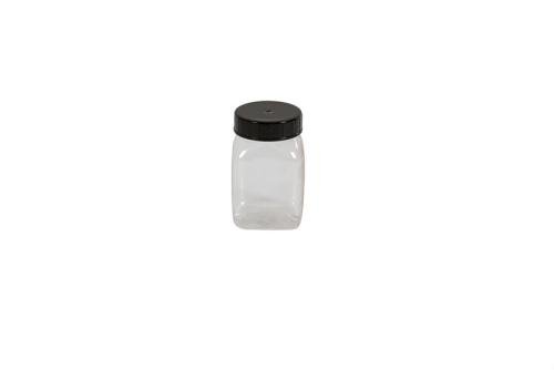 KPE-0100-990 | VIERKANTE POT MET WIJDE OPENING - 100ML SERIE 310 PVC/PETG