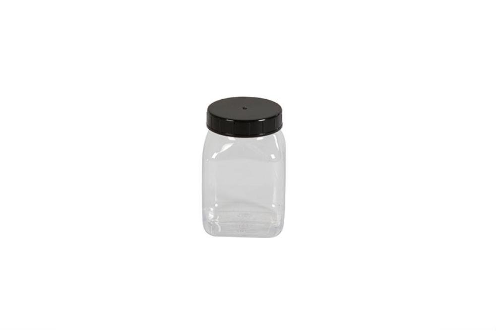 KPE-0200-990 | POT CARRE A LARGE OUVERTURE - 200ML SERIE 310 PVC/PETG