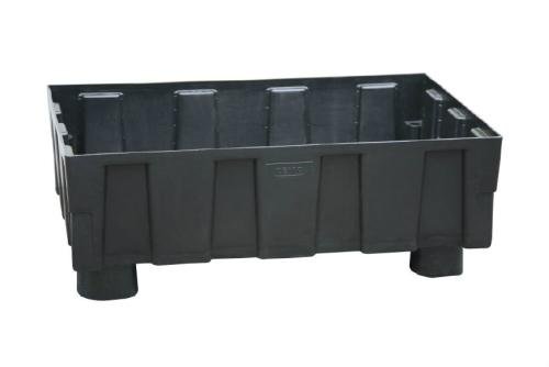 REC-1001-020 | EURO-PE OPVANGBAK 250L OP 4 POTEN - ZONDER ROOSTER