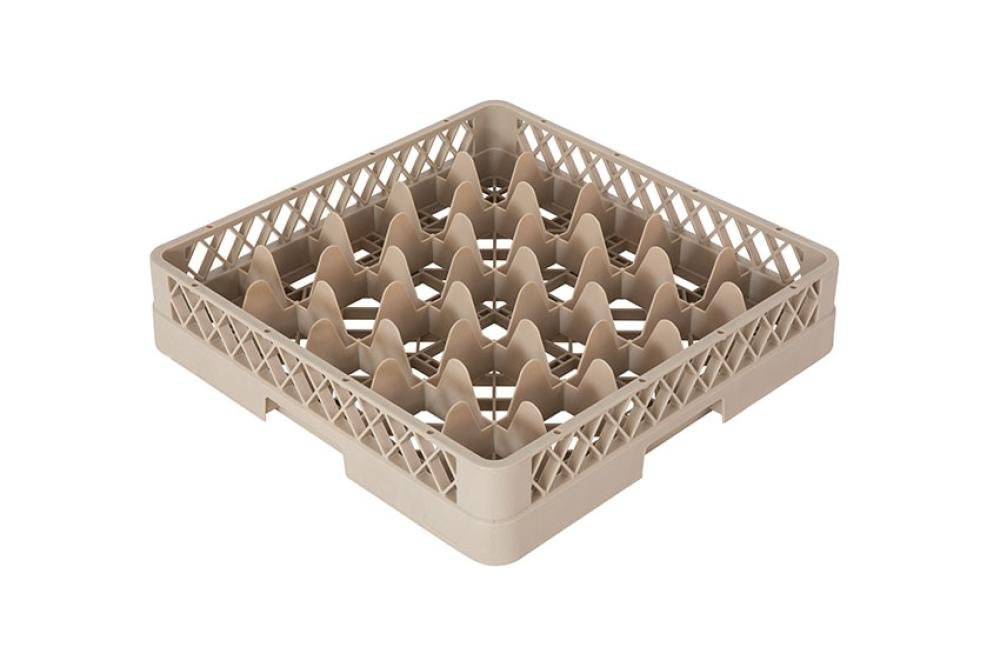 TRX-0025-093 | RACK-MASTER CASIER A VERRES H100 MM 25 COMPARTIMENTS 90X90 MM