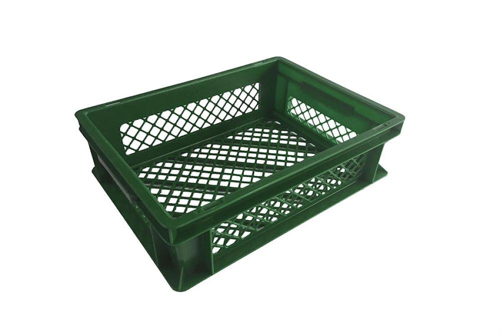 GBP-4120-040 | EURONORM 400X300X120MM - 12L BODEM EN ZIJWANDEN GEPERFOREERD