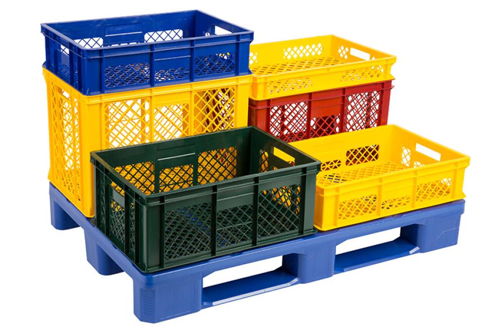 GBP-6152-080 | BROODKRAT EURO 600X400X150MM - 28L BODEM & ZIJWANDEN GEPERFOREERD