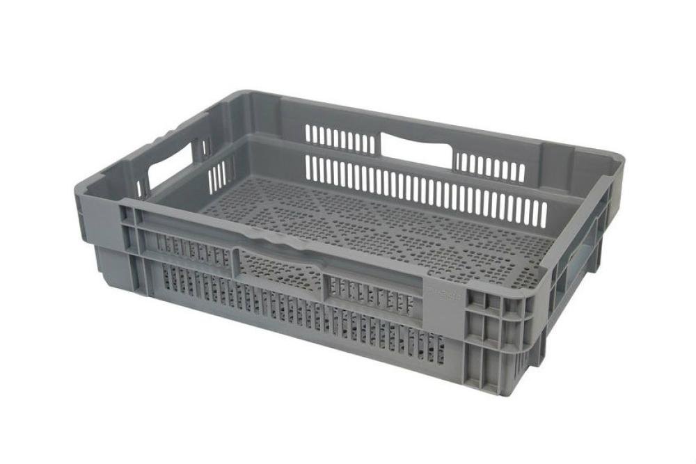 NMP-6144-050 | BAC GERBABLE EMBOITABLE - 600X400X140 FOND ET COTES AJOURES - EURONORM
