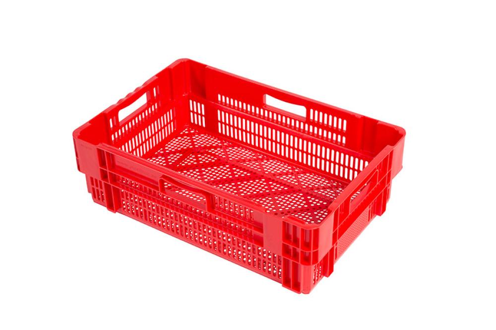 NMP-6194-070 | BAC GERBABLE EMBOITABLE - 600X400X190 FOND ET COTES AJOURES - EURONORM
