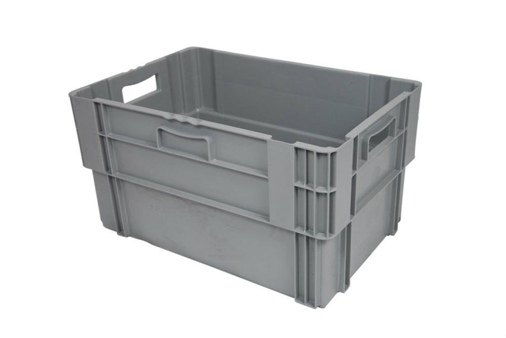 NMC-6322-050 | EURONORM DRAAISTAPELBAK 60L - NESTBAAR 600X400X320MM - BODEM/ZIJWANDEN GESLOTEN