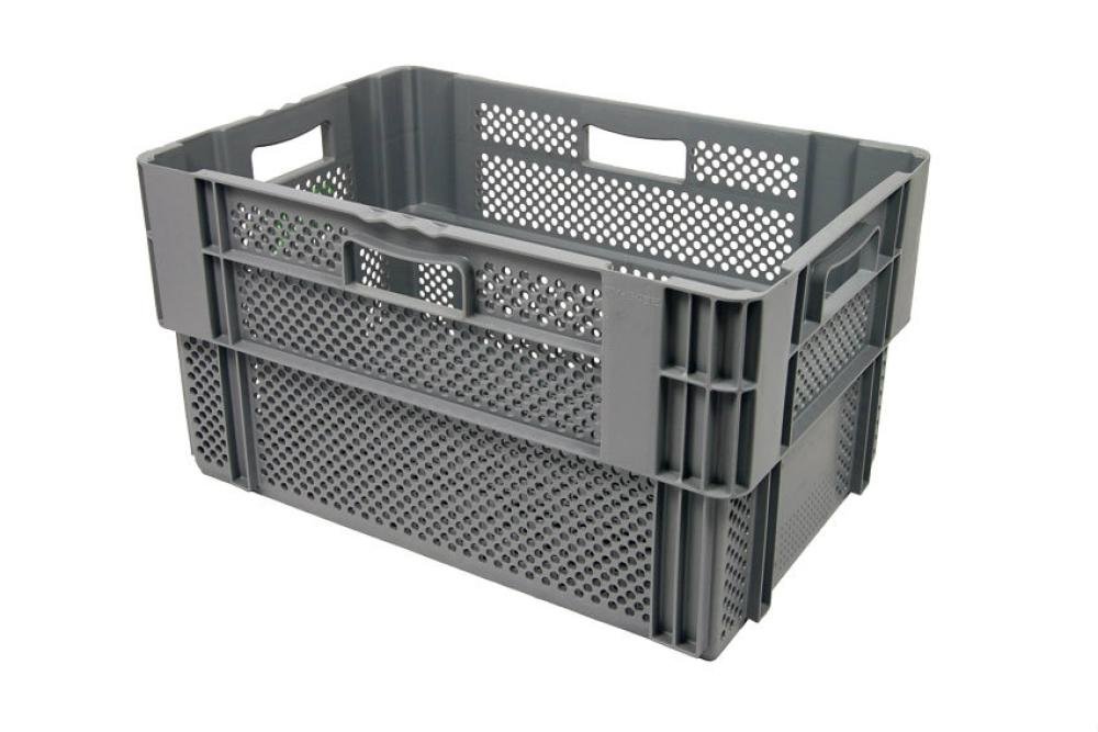 NMP-6324-050 | BAC GERBABLE EMBOITABLE - 600X400X320 FOND ET COTES AJOURES - EURONORM