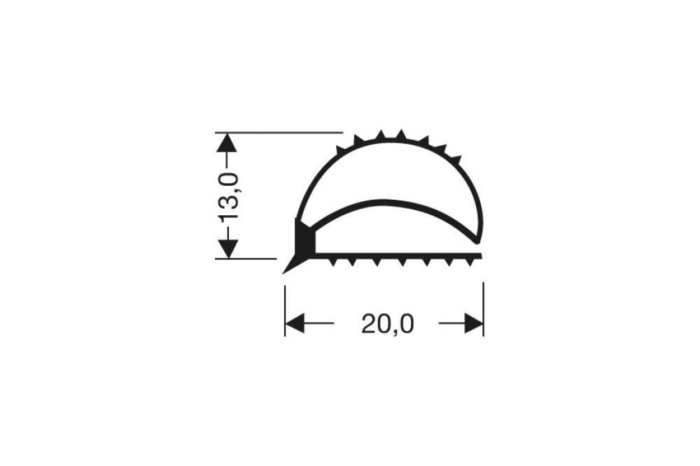 JPF-0181-050 | PROFIL PLAT PVC