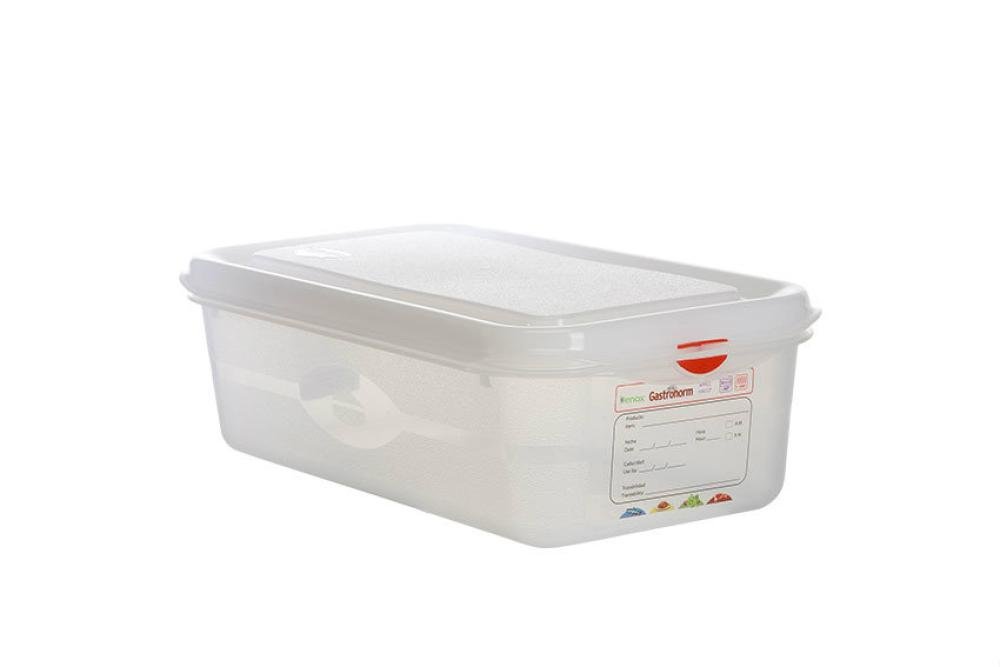 GSX-1310-990 | GASTRONOX 1/3 - PROFONDEUR 100MM - 4L COUVERCLE ET CLIPS INCLUS